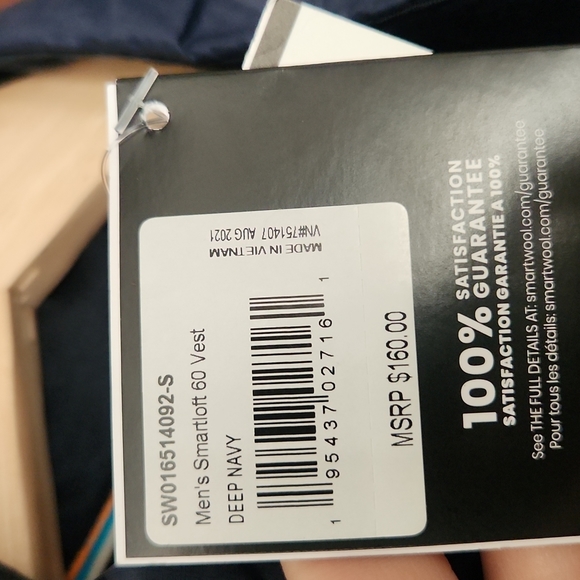 Smartwool Smartloft Vest Navy - Picture 2 of 9